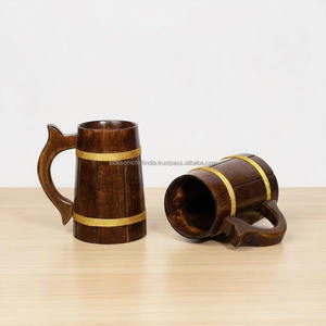 Taza de Café de Madera de Lujo, Calidad de Exportación Premium de la India, Acabado Pulido, Artesanía, Uso Decorativo - Product Image 4