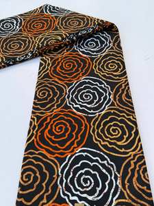 Tela de Algodón Estampada con Cera Africana, Diseño Personalizado para Coser Vestidos Tradicionales de Etiopía - Product Image 3