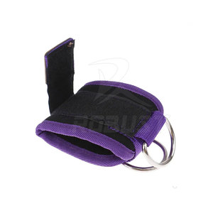 Sangles de cheville en cuir pour la musculation, la gym et le fitness - Antidérapantes, écologiques, respirantes, soutien de la cheville unisexe - Product Image 4