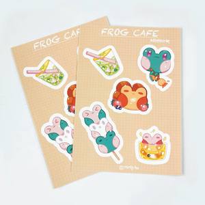 Hojas de pegatinas personalizadas de dibujos animados con corte kiss-cut para pedidos al por mayor |   Calcomanías Brillantes Resistentes al Agua y a los Rayos UV para Niños, para Decorar Libros y Computadoras Portátiles, Impresión de Adhesivos - Product Image 2