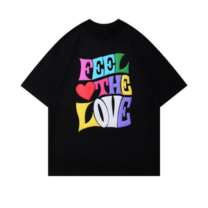 T-shirts unisexes à épaules tombantes pour hommes, imprimés avec logo frontal, 100 % coton, style streetwear, motif uni, coupe ample, 250 GSM, vente chaude - Product Image 5