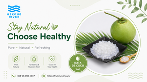เนื้อมะพร้าวออร์แกนิคพรีเมียม ขนาด 3 มม. 15 มม. แบบก้อน อัตราส่วน 1:10 รสหวานอมผลไม้ บรรจุภัณฑ์แบบขายส่ง จัดส่งตรงจากโรงงาน แม่น้ำเมกง เวียดนาม - Product Image 5
