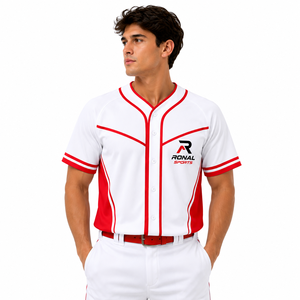 Venta al por Mayor de Fábrica: Uniformes de Béisbol Personalizados para Jóvenes y Adultos, Ropa de Softbol Transpirable 100% Poliéster - Product Image 3