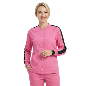 Servicio OEM Chaqueta Quirúrgica para Mujer con Cierre de Broches, Abrigo Térmico, Uniforme Médico, Ropa de Hospital, Chaquetas Quirúrgicas al por Mayor con Logotipo Personalizado - Product Image 1