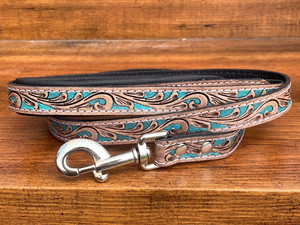 Laisse de collier de chien en cuir usiné à la main du fabricant ensembles de colliers et de laisses de circulation en cuir véritable grain robuste - Product Image 2