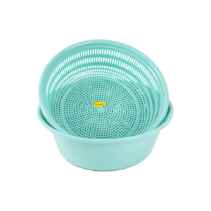 Ensemble écologique de bassine et passoire en plastique pour le lavage des légumes et des fruits en cuisine - Product Image 6