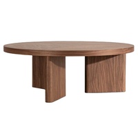 Table basse en bois au design simple pour salle de repos et hôtel, couleur et taille personnalisées, finition naturelle, meubles