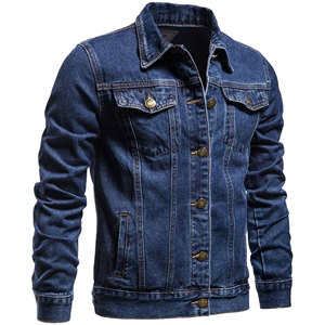 Conjunto de Chaqueta y Jeans de Mezclilla para Hombre, Diseño Personalizado de Calidad Profesional, Corte Recto, Color Sólido, Hecho en Pakistán - Product Image 1
