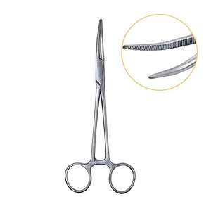 Ensemble d'instruments de forceps hémostatiques courbés en acier inoxydable manuels pour la chirurgie générale ORL, serrage précis des vaisseaux, contrôle des saignements - Product Image 1