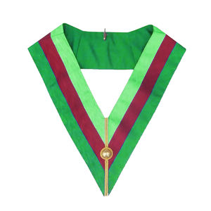 Collar Ceremonial de Maestro Masón del Rito Escocés, Collar Provincial de Antigua Provincia, Collar Personalizado, En Stock - Product Image 3