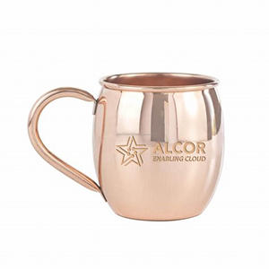 Tasses à mules de Moscou en cuivre pur de qualité fine 16 oz Surface martelée faite à la main en gros Inde - Product Image 3