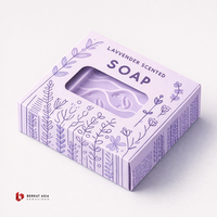 Boîte à savon personnalisée, emballage de savon artisanal, cosmétique, impression de logo personnalisée sur feuille métallisée