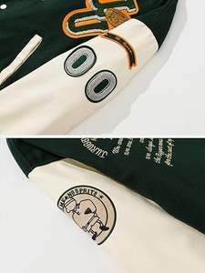 Chaqueta Varsity de Invierno con Cuello Alto Hecha a Mano para la Universidad de [Nombre de la Universidad] con Logotipo Frontal - Product Image 6