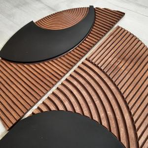 Arte de pared interior hecho a mano, panel de madera, centro de pared de madera, decoración de pared de alta gama, adorno de pared boutique para el hogar, estilo orgánico moderno. - Product Image 3