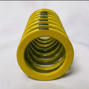 Resorte de compresión amarillo Mollificio Bordignon USG de sección ovalada con carga pesada, diámetro: 5/8, diámetro de la varilla: 11/32 - Product Image 5