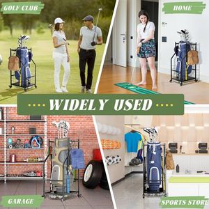 Estante de Almacenamiento Adicional para Palos de Golf, Organizador de Bolsas de Golf y Estante de Garaje para Organización y Almacenamiento en Garajes - Product Image 4
