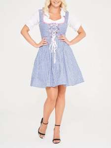 Robe traditionnelle bavaroise Dirndl, tenue allemande Trachten pour l'Oktoberfest, costume folklorique alpin pour femmes - Product Image 4