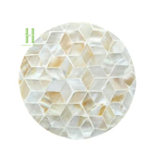 Nuevo Diseño de Salvamantel Redondo de Nácar, Salvamantel Hecho a Mano con Incrustaciones de Concha de Capiz, Decoración de Mesa de Comedor de Lujo, Salvamantel de Concha Natural - Product Image 6