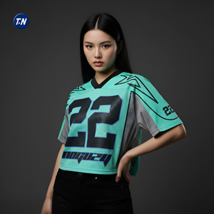 Maillots de supporters imprimés 100 % polyester respirant, séchage rapide, anti-UV, légers, unisexes pour adultes, manches courtes, service OEM - Product Image 1