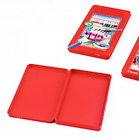 Fabricants de boîtes en métal, impression personnalisée, boîte en métal rectangulaire pour crayons, boîte en fer pour 36 crayons de couleur
