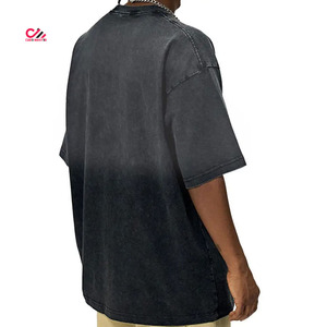 เสื้อยืดผู้ชายทรงโอเวอร์ไซส์ ผ้าคุณภาพดี ระบายอากาศได้ดี สไตล์วินเทจ ล้างสีแบบแอซิดวอช รับสกรีนโลโก้ - Product Image 5
