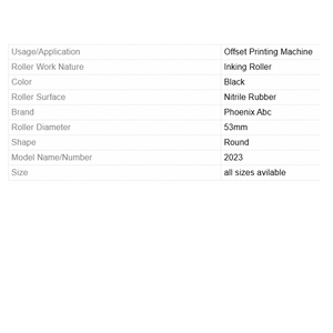 Rouleau en caoutchouc d'impression de qualité supérieure, lisse et durable, pour machines d'impression commerciales et industrielles - Product Image 5