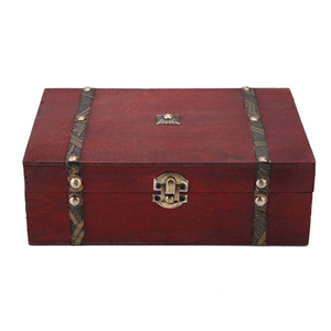 Caja de madera sin terminar al por mayor con tapa abatible, pequeña caja de almacenamiento de madera para manualidades DIY, embalaje de regalo natural, cofre del tesoro a granel - Product Image 2