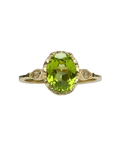 Nion 18K/24K แหวนทองแท้, แหวนเพชรขนาดเล็กแหวนเรียงซ้อนมีสีเพอริโดสำหรับงานแต่งงาน - Product Image 3