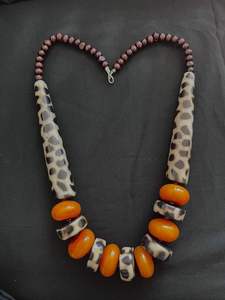 Stylish Handmade Resin Beaded <b>Necklace</b> Elegant Colorful Artisan Jewelry Unique <b>Statement</b> Fashion Accessory Gift for Women and - Product Image 6