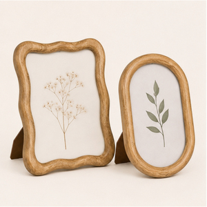 Wholesale Wavy Wood Photo <b>Frame</b> Handmade <b>Vintage</b> Wave-Edged Wiggle <b>Picture</b> <b>Frame</b> for Tabletop Wedding and Home Decor Custom Size - Product Image 1