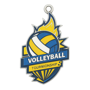 ออกแบบโลโก้ทีมสำหรับการแข่งขันกีฬาวอลเลย์บอล  โล่รางวัลโลหะสั่งทำพิเศษ - Product Image 5