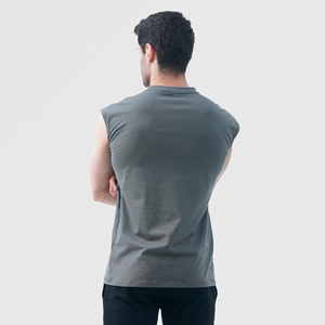Débardeur Homme Sans Couture Côtelé Uni Personnalisé pour Sport et Fitness – Vêtement de Gym à Prix Abordable – Service OEM - Product Image 2
