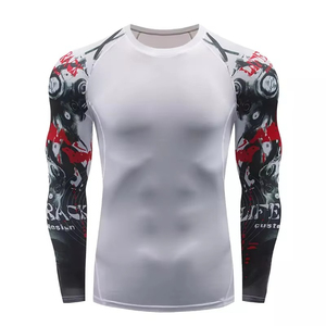 Rashguard d'entraînement pour homme à séchage rapide, respirant, écologique et antibactérien, à manches longues, pour grappling et natation, en Spandex/Polyester - Product Image 3