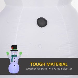 Pupazzo di Neve Gonfiabile Natalizio per Decorazioni Esterne Festive per Casa o Giardino - Product Image 4
