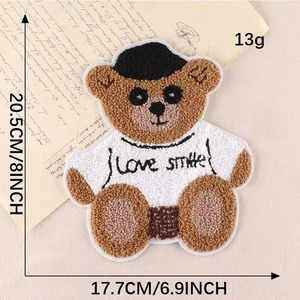 New Design Clothing Hot Selling New Arrival Chenille Patches waterproof eco friendly High quality soft <b>material</b> Chenille Patches - Product Image 6
