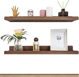 <b>Rustic</b> Bamboo <b>Floating</b> Rectangle Tabletop Storage <b>Shelf</b> for Wedding Eco-Friendly Kitchen Display - Product Image 4
