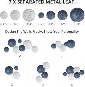 Fabricante confiable, diseñador de decoración de pared de hierro para el hogar de lujo, sala de estar, dormitorio, elegante decoración de arte en metal. - Product Image 4