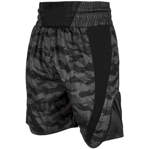 Shorts de MMA pour hommes, camouflage noir, polyester respirant, vêtements de sport, coupe classique, arts martiaux mixtes, écologiques - Product Image 1