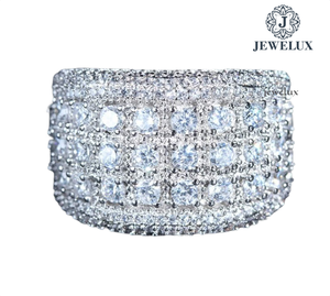 New Arrival Luxury 925 Silver Gold Plated IGI Certified <b>Ring</b> Fine <b>Craft</b> for Wedding Engagement Party Wear Available for Export - Product Image 5