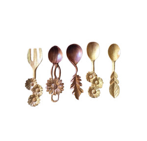 <b>Wooden</b> <b>Spoon</b> Natural Beech Wood Handmade Cooking Utensil Set for Export Market From Vietnam - Product Image 1