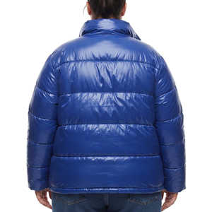 Chaqueta acolchada de burbujas de talla grande para mujer, abrigo de plumón con cuello alto, chaquetas acolchadas cálidas de invierno para mujer - Product Image 2