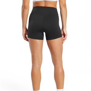 Shorts Deportivos de Cintura Media para Mujer, con Logotipo Personalizado, de Tela Terry, Elásticos, para Yoga, Gimnasio, Fitness y Ciclismo - Product Image 4
