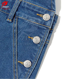 Comfortable Regular Fit <b>Men</b> Jeans <b>Overall</b> Breathable Adjustable Shoulder Buckles Utility Pocket Casual Outfit - Product Image 4