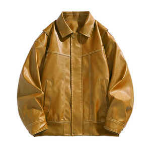 <b>Top</b> Trending Men's Winter <b>Leather</b> Jackets <b>High</b> Quality Custom Made Eco Friendly Front Logo Long Sleeve All Sizes Fashionable - Product Image 1