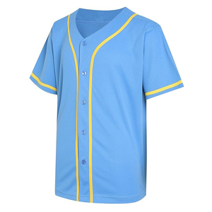 BROOKLYN ATHLETICS NY Maillot de baseball noir pour homme Chemises boutonnées à manches courtes Uniformes de sport Hip Hop 100% polyester - Product Image 5