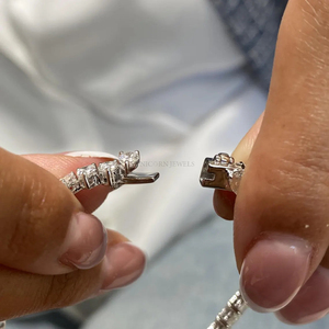 Pulsera de Diamantes Redondos Brillantes Cultivados en Laboratorio, Certificados por IGI, Oro Blanco, Amarillo y Rosa de 10K, 14K y 18K, Joyería de Lujo - Product Image 4