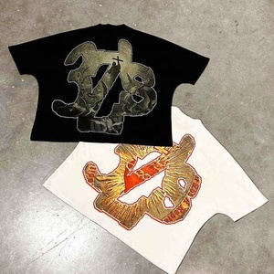 เสื้อยืดพิมพ์ลายแขนสั้นสีดำสำหรับผู้ชาย Three Fs The Archangel สไตล์สตรีท ทรงปกติ ผ้าคอตตอนเจอร์ซีย์ คอกลม - Product Image 2