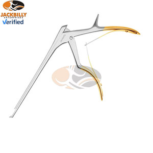 JACKBILLY High Quality Stainless Steel Love-Kerrison Rongeur 40 Degree Forward <b>Bite</b> 6mm <b>Bite</b> Size Thin Foot Plate Instrument - Product Image 3