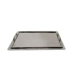 Bandeja de Servicio Decorativa de Acero Inoxidable, Vajilla Contemporánea para Mesa de Comedor, Duradera, para Presentación de Alimentos, para Hoteles, Restaurantes y Hogares - Product Image 2