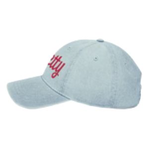 Embroidered Pretty Denim <b>Hat</b> Women <b>Light</b> Blue Baseball Cap Adjustable Strap Casual Fashion Cotton Cap Stylish Headwear - Product Image 3